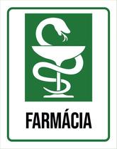 Kit 3 Placas Sinalização Hospitalar Farmácia