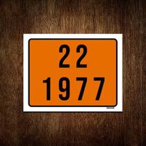 Kit 3 Placas Sinalização Indicativa 22 1977