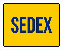 Kit 3 Placas Sinalização Sedex