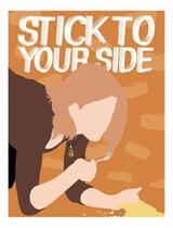 Kit 3 Placas Stick To Your Side 36X46 Kit 3 Placas Stick To Your Side 36X46