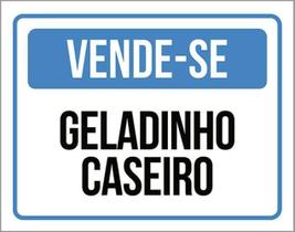 Kit 3 Placas Vende-Se Geladinho Caseiro 36X46