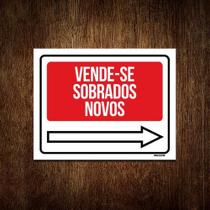 Kit 3 Placas - Vende-Se Sobrados Novos Direita