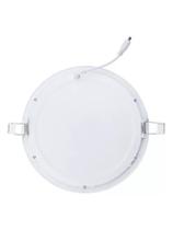 Kit 3 Plafon Painel LED 18 Watts Redondo de Embutir 3.000 K Branco Quente