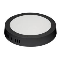 Kit 3 Plafon Painel Led Sobrepor Red 12w Preto 4100k 16cm