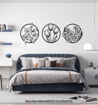 Kit 3 Plantas Quadro Vazado 19x19 tipo Mdf Decoração Sala Kit 3 Plantas Quadro Vazado 19x19 tipo Mdf Decoração Sala