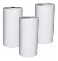 Kit 3 plastico bolha bobina 1,30x100 metros 25 micras thyffy