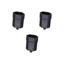 Kit 3 Plug 2P 10A 250V Fêmea Preto/Grafite Margirius Kit 3 Plug 2P 10A 250V Fêmea Preto/Grafite Margirius