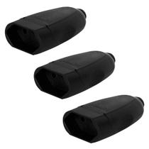 Kit 3 Plug Femea 2p+t Pb Axial 10a 250v Cor Preto Legrand