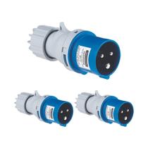 Kit 3 Plugue Móvel Ind 2p+t 16A 220-250 Vca 6H Tramontina -