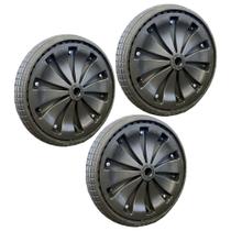 Kit 3 Pneu/roda Flexível Carrinho De Mão Resistente 120kg Kit 3 Pneu/roda Flexível Carrinho De Mão Resistente 120kg