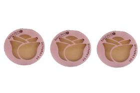 Kit 3 Pó Compacto Cor 03 Bege Médio 10gr - Ramona Make Up