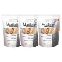 Kit 3 Pó Descolorante Branco Profissional Soft White 9 Tons Efeito Rápido Maxilluring Pouch 300g