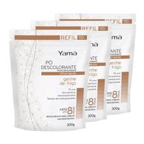 Kit 3 Pó Descolorante Refil Gérme de Trigo 300g - Yamá Kit 3 Pó Descolorante Refil Gérme de Trigo 300g - Yamá