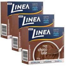 Kit 3 Pó para Pudim De Chocolate Linea 25g