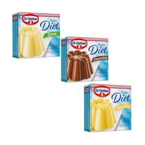 Kit 3 Pó Para Pudim Dr. Oetker Diet 30g cada - Baunilha, Chocolate e Coco Kit 3 Pó Para Pudim Dr. Oetker Diet 30g cada - Baunilha, Chocolate e Coco