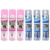 Kit 3 Poderoso Brilha Inox + 3 Limpa Forno Microondas Kit 3 Poderoso Brilha Inox + 3 Limpa Forno Microondas