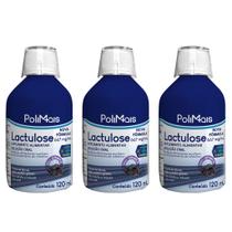 Kit 3 Polimais Lactulose 667mg Regulador Intestinal com Fibras 120ml Kit 3 Polimais Lactulose 667mg Regulador Intestinal com Fibras 120ml