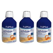 Kit 3 Polimais Lactulose 667mg Regulador Intestinal com Fibras 120ml Kit 3 Polimais Lactulose 667mg Regulador Intestinal com Fibras 120ml