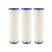 Kit 3 Polipropileno Plissado Cavalete 10 X 2 1/2 25 Micras Kit 3 Polipropileno Plissado Cavalete 10 X 2 1/2 25 Micras