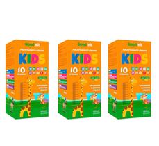 Kit 3 Polivitamínico Kids 10 Vitaminas 240ml. Good Vit Kit 3 Polivitamínico Kids 10 Vitaminas 240ml. Good Vit