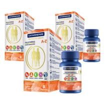 Kit 3 Polivitamínico Vitamina Multi A-Z 60 Cps - Catarinense Kit 3 Polivitamínico Vitamina Multi A-Z 60 Cps - Catarinense