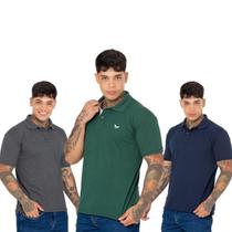 Kit 3 Polos Masculinas para um Visual Versátil Elegante