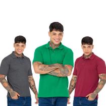 Kit 3 Polos Masculinas para um Visual Versátil Elegante