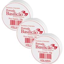 Kit 3 Pomada Basilcão 12g Arte Nativa para furúnculo