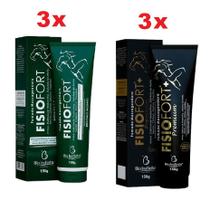 Kit 3 Pomada FisioFort 150g + 3 FisioFort Premium 150g