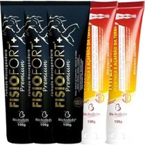 Kit 3 Pomada Fisiofort Premium 150G 2 Pomada Milagrosa 150G