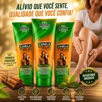 Kit 3 Pomada Massageadora Canela Mentol Cânfora Rhenuks Cosméticos