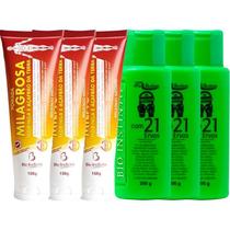Kit 3 Pomada Massageadora Millagrosa + 3 Gel Detonador 100g Kit 3 Pomada Massageadora Millagrosa + 3 Gel Detonador 100g