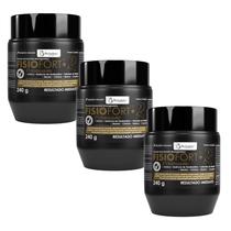 Kit 3 Pomada Massagem Fisiofort Premium 240G - Bio Instinto