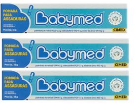 Kit 3 Pomada Para Assaduras Babymed Azul 45g - Cimed