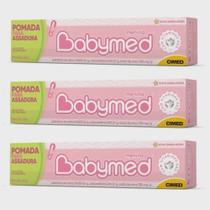 Kit 3 Pomada Para Assaduras Infantil Babymed Menina 45 G