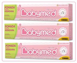 Kit 3 Pomadas De Assadura Babymed Rosa 45 Gramas Cimed Kit 3 Pomadas De Assadura Babymed Rosa 45 Gramas Cimed
