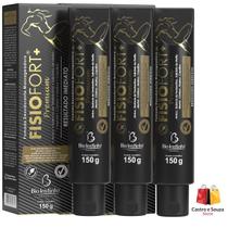 Kit 3 Pomadas Fisiofort Premium 150g Bio Instinto - Alívio Muscular - Pomada Massageadora Kit 3 Pomadas Fisiofort Premium 150g Bio Instinto - Alívio Muscular - Pomada Massageadora