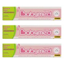 Kit 3 Pomadas Para Prevenção De Assaduras Babymed Rosa 45g