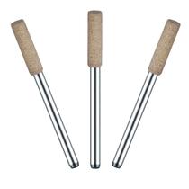 Kit 3 Ponta Montada 4Mm Couro H 3Mm Polimento Micro Retífica