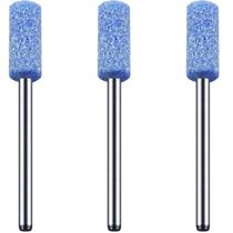 Kit 3 Ponta Montada 6Mm Abrasiva Haste 3Mm Micro Retífica