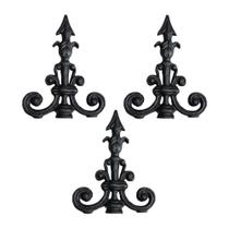 Kit 3 Ponteira Ponta De Lança Ferro N19 Grade Muro 23X18Cm Kit 3 Ponteira Ponta De Lança Ferro N19 Grade Muro 23X18Cm