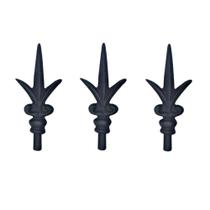 Kit 3 Ponteiras Ponta De Lança Ferro N12 Grade Portão Muro Kit 3 Ponteiras Ponta De Lança Ferro N12 Grade Portão Muro