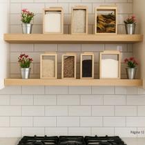 Kit 3 Porta Alimentos Organizador Pinus Ecológico Prático