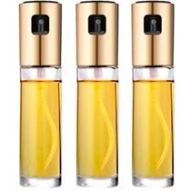 Kit 3 Porta Azeite Spray Galheteiro Dosador Aço Inox 100ml