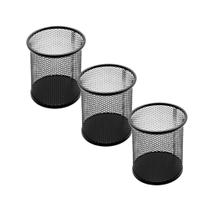 Kit 3 Porta Caneta Porta Lápis Porta Pincel Aramado Metal