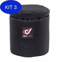Kit 3 Porta Lente Case rígido para lentes P 10 x 11cm