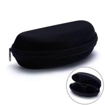 Kit 3 Porta Oculos Estojo Para Óculos De Sol Com Zíper Preto