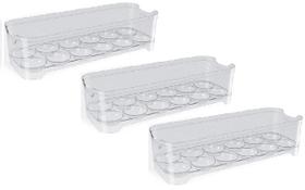 Kit 3 Porta Ovos Acrílico Uz p/ Geladeira