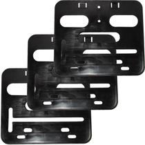 Kit 3 porta placa suporte protetor moldura moto modelo padrão modelo Mercosul 200x170 20x17
