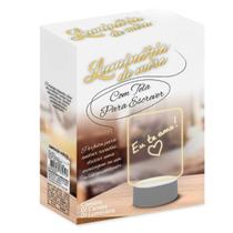 Kit 3 Porta Recados Personalizados com Luz Led de Escrever